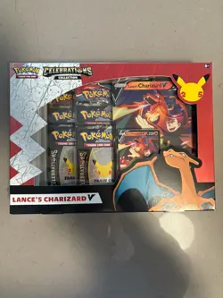Pokemon 25th Annivers Celebrations Lance's Charizard V Collection BOX SEALED 820650809392 - Image 1