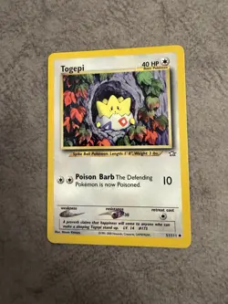 Pokemon TCG Togepi Neo Genesis 1st Edition Uncommon Card 51/111 - Image 1