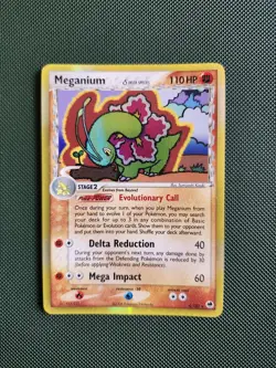 Pokemon TCG Meganium 4/101 EX Dragon Frontiers Reverse Holo Delta Species- LP - Image 1