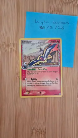 Pokemon Swellow (Delta Species) 40/101 - Dragon Frontiers Reverse Holo - NM - Image 1