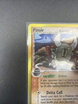 Pokemon TCG Pinsir Delta Species Dragon Frontiers [Holo] 9/101 CREASE - Image 2