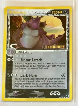 Pokemon Nidoking 6/101 EX Dragon Frontiers Holo Delta Rare ENG 120HP 2006 - Image 1