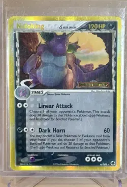 Pokemon Nidoking 6/101 EX Dragon Frontiers Holo Delta Rare ENG 120HP 2006 - Image 3