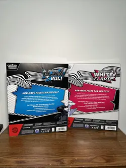 Pokemon TCG Black Bolt & White Flare Binder Collection Bundle! New/Sealed Set - Image 2