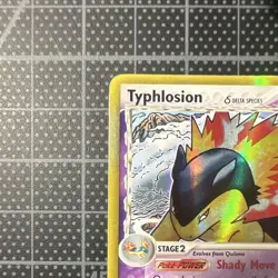 Pokemon TCG Typhlosion EX Dragon Frontiers Holo Rare Card 12/101 Delta Species - Image 2