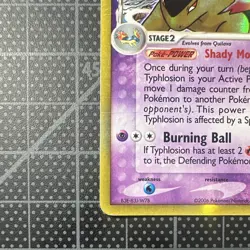 Pokemon TCG Typhlosion EX Dragon Frontiers Holo Rare Card 12/101 Delta Species - Image 5