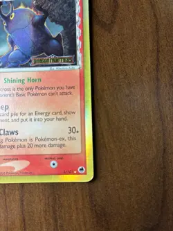 Pokemon TCG Heracross Delta Species 3/101 Dragon Frontiers Holo LP/MP Stamped - Image 5