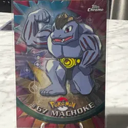 Topps Topps Chrome TV Animation Edition Pokemon Machoke #67 Trading Card - Image 1