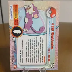 Topps Pokemon TV Animation Edition Rattata #19 1999 English Non-Sport Card - Image 4