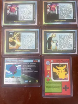 Topps Pikachu Pokemon Card 1st Print Blue Label, 1999 TV Animation Series Bundle - Image 2