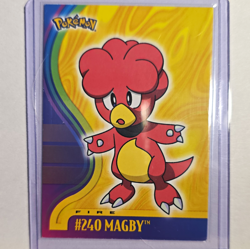 Topps Pokemon TV Animation Edition Magby #240 Fire Promo Trading Card EN - Image 1