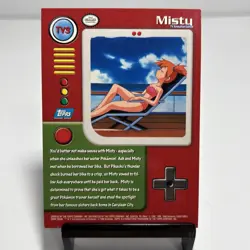 1999 TOPPS POKEMON CARD TV3 MISTY - TV ANIMATION EDITION - Image 2
