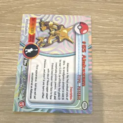 Topps Pokemon TV Animation Edition Alakazam #65 English 1999 Card - Image 4
