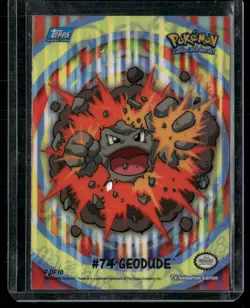 2000 Topps Nintendo Pokemon Geodude #74 TV Animation Edition - Image 1