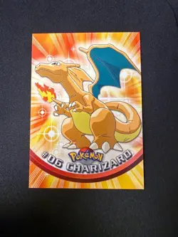 CHARIZARD 1999 TOPPS POKEMON TV ANIMATION SERIES 1 BLUE LABEL TRADING CARD NM - Image 1