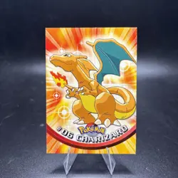 Topps Pokemon TV Animation Edition Charizard #06 Regular 1999 BLACK LOGO NM - Image 1