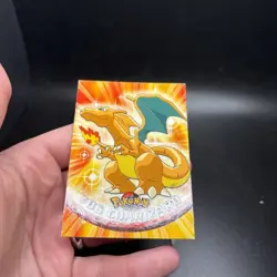 Topps Pokemon TV Animation Edition Charizard #06 Regular 1999 BLACK LOGO NM - Image 4