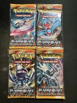 Pokemon Black & White Plasma Blast Booster Pack Set of 4 - Image 1