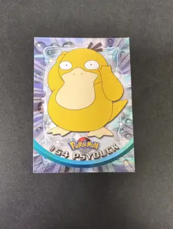 Psyduck #54 Pokemon 1999 Topps TV Animation Edition Blue Label Vlp - Image 1