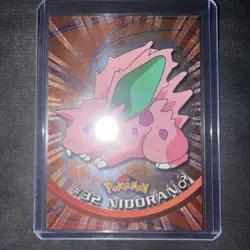 Nidoran Topps Pokemon Card - TV Animation Edition - Holo - #32 Blue Logo NM - Image 1