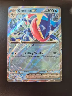 Pokemon TCG Stellar Crown Greninja EX Double Rare Card 041/142 Near Mint - Image 1