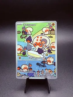 Pokemon TCG Clobbopus Illustration Rare Card 207/191 Surging Sparks Full Art - Image 1