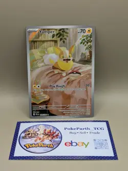Pokemon Card Yamper 099/094 Mega Illustration Rare Phantasmal Flames Near Mint - Image 1