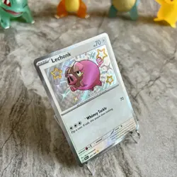 Pokemon TCG: Lechonk 207/091 Paldean Fates Baby Shiny Rare Card Near Mint - Image 3