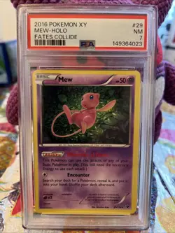 Pokemon Mew TCG Fates Collide Holo Card 29/124 Rare Near Mint Condition - Image 1