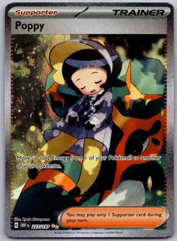 Poppy 227/197 Special Illustration Rare Obsidian Flames Pokemon Holo Near Mint - Image 1
