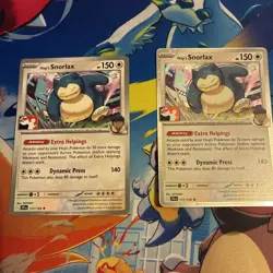 Pokemon TCG - Hop's Snorlax 117/159 Play Stamped Prize Pack Series 8 Holo & Non - Image 1