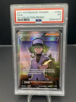 PSA 7 Pokemon N 105a/124 XY Collection Alternate Art Full Art Holo Promo - Image 1