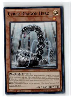 2021 Cyber Strike Structure Deck Cyber Dragon Herz #SDCS-EN009 Super Rare - Image 1