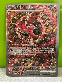 Pokemon TCG: Mega Evolution Oricorio EX #24 Black Star Promo Full Art Holo - Image 1
