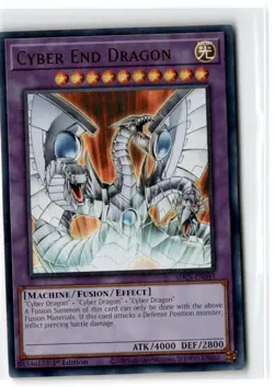 2021 Cyber Strike Structure Deck Cyber End Dragon #SDCS-EN041 Ultra Rare - Image 1