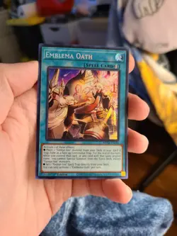 Yugioh Emblema Oath MP24-EN146 1st Prismatic Secret Rare - Image 1