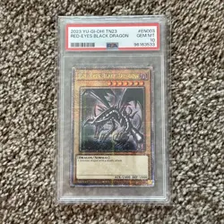 YUGIOH PSA 10 2023 Red-Eyes Black Dragon TN23-EN003 Quarter Century Rare - Image 1