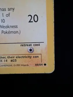 1st Edition Pikachu 60/64 Jungle WOTC 1999 Pokemon Card TCG - Image 4