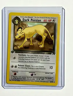 Pokemon TCG Dark Persian Team Rocket 42/82 1st Edition 2000 - Image 1