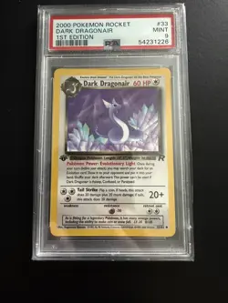 Pokemon TCG 1st Edition Dark Dragonite - Dark Dragonair - Dratini PSA9 Bundle - Image 5
