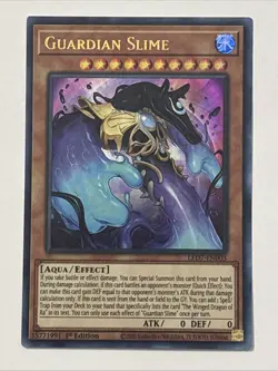 Yu-Gi-Oh! TCG Guardian Slime LED7-EN003 1st Edition Ultra Rare LP - Image 1