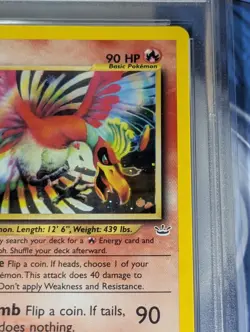 Ho-oh 7/64 1st Edition Holo Rare Neo Revelation Pokemon Tcg PSA 8 NM-MT - Image 3