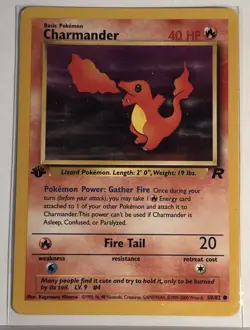 Charmander 50/82 1st Edition | LP | Team Rocket | Pokemon TCG - 2000 - Image 1