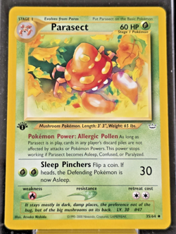 Parasect 35/64 Neo Revelation Uncommon Regular 1st Edition LP Pokemon TCG - Image 1