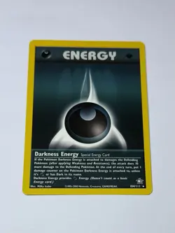 Vintage Pokemon Card TCG Neo Genesis 104/111 Darkness Energy 1st Edition NM - Image 1