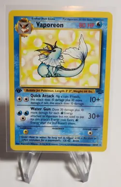 Pokemon TCG | Vaporeon | 1st Edition Jungle Set 28/64 - Lightly Played - Image 1