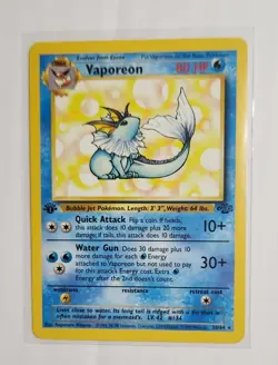 Pokemon TCG | Vaporeon | 1st Edition Jungle Set 28/64 - Lightly Played - Image 2