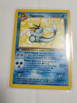 Pokemon TCG | Vaporeon | 1st Edition Jungle Set 28/64 - Lightly Played - Image 4