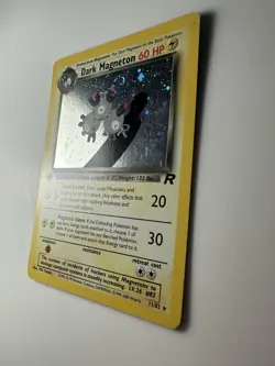 Dark Magneton 11/82 Team Rocket Pokemon NM 1st Edition Holo SWIRL TCG - Image 2