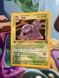 Muk - Fossil - 1st Edition - 13/62 - Holo - English - Pokemon TCG - Image 1